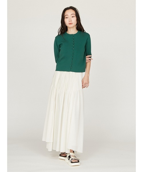 emmi tシャツ ハーフスリーブニットトップス レディース