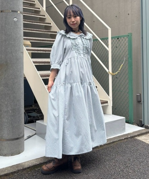 LiSA着用 キャンディストリッパー シェル ワンピース ドレス Candy Stripper ワンピース SHIRLEY FRILL ドレス : ZOZOTOWN