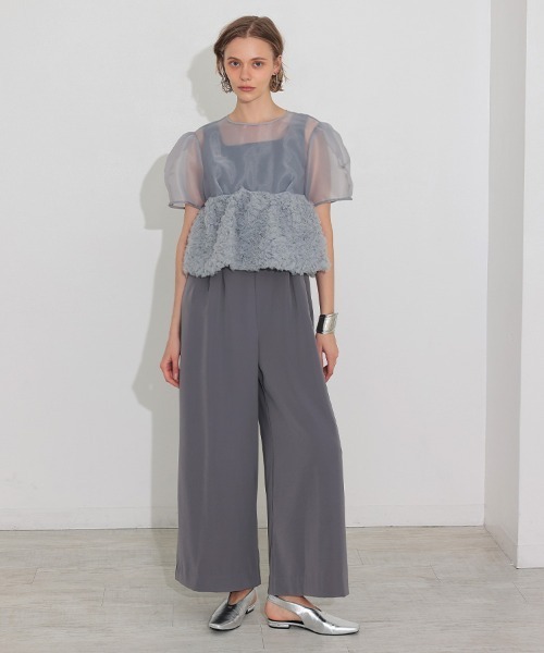 DONOBAN ワンピース 「ANDRESD」swell peplum set up pants
