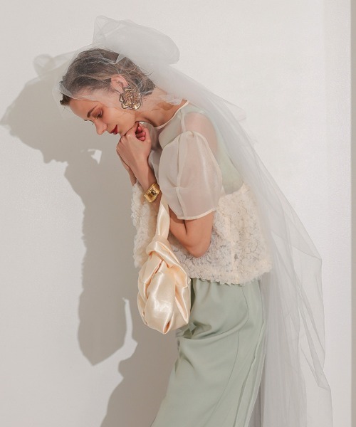 ワンピース 「ANDRESD」swell peplum set up pants dress「スウェルペプラムセットアップドレス」_6