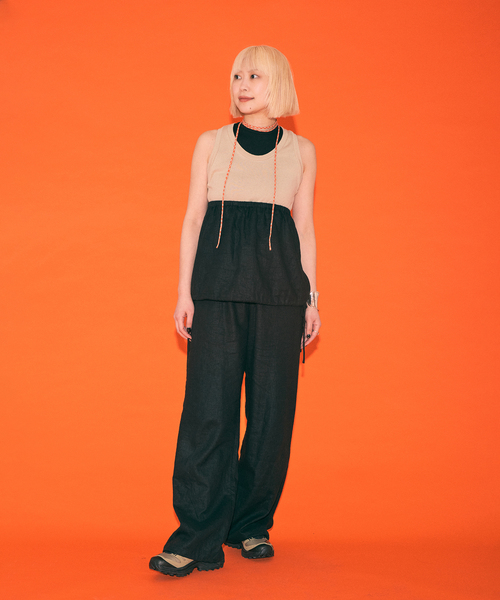 チューブトップ ベアトップ 「THE MOOD」リネンビスチェ CITYSHOP チューブトップ ベアトップ 「THE MOOD」リネン