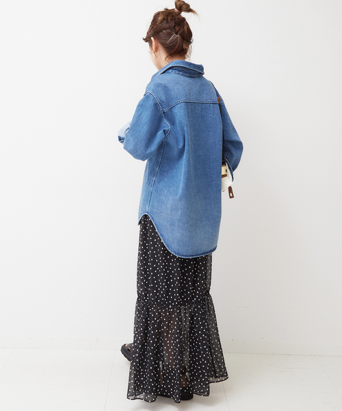 「Spick & Span」 長袖シャツ FREE ブルー レディース Spick＆Span 「Spick & Span」 長袖シャツ FREE ブルー