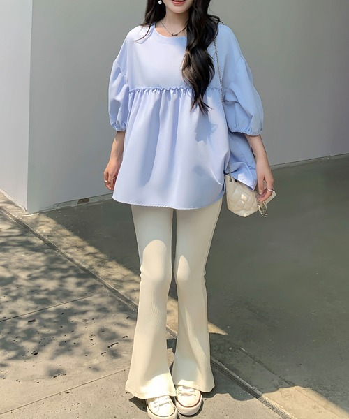 チュニックぺプラムブラウス ぺプラムチュニックブラウス - SOÉJU online store｜上質な大人の女性
