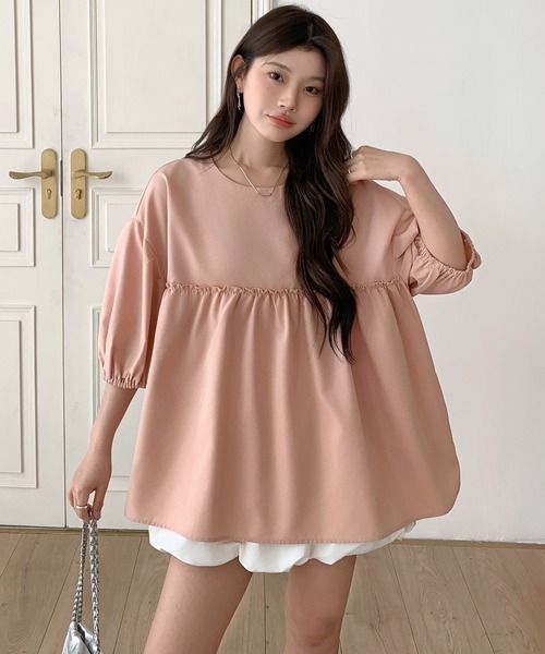 ペプラムチュニックブラウス ぺプラムチュニックブラウス - SOÉJU online store｜上質な大人の女性