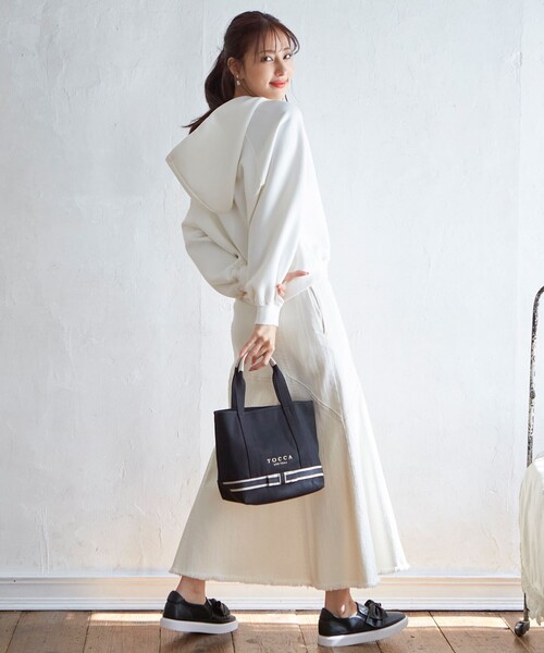 【美品】TOCCA トートバッグ ブラック TOCCA 「TOCCA」 トートバッグ F ブラック レディース