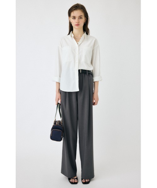 MOUSSY ブラウス シャツ STRIPE COLOR レディース : ZOZOTOWN