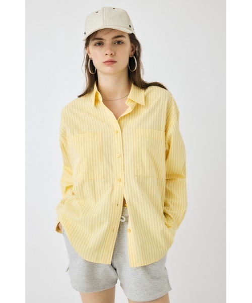 MOUSSY（マウジー） ブラウス シャツ 夏 STRIPE COLOR シャツ