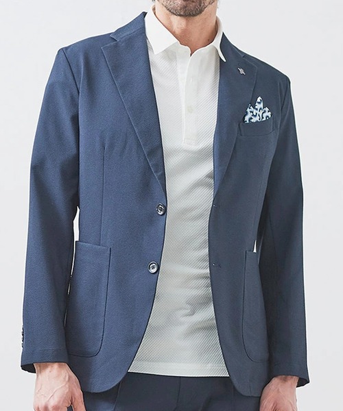 極美品 XL⭐️ジーステージ サマージャケット ヘリンボーン 洗える 紺 現行 メンズウエアジーステージG-stage公式オンラインショップ