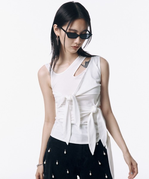 josemoon GRAND RIBBON BLOUSE