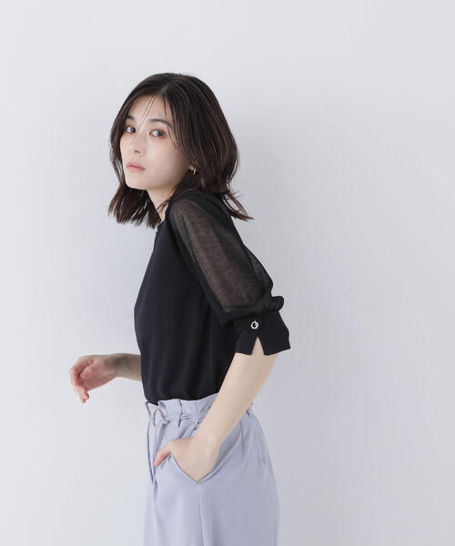 ニット セーター シアースリーブハトメカフスニット レディース | NATURAL BEAUTY BASIC | 12