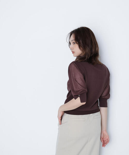 ニット セーター シアースリーブハトメカフスニット レディース | NATURAL BEAUTY BASIC | 18