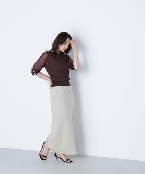 ニット セーター シアースリーブハトメカフスニット レディース | NATURAL BEAUTY BASIC | 19
