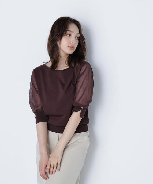 ニット セーター シアースリーブハトメカフスニット レディース | NATURAL BEAUTY BASIC | 20