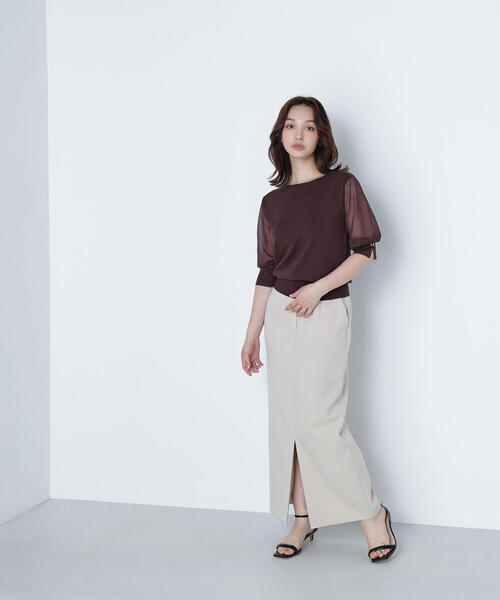 ニット セーター シアースリーブハトメカフスニット レディース | NATURAL BEAUTY BASIC | 21
