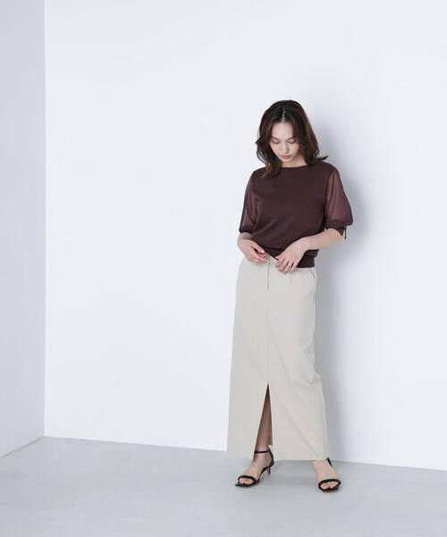 ニット セーター シアースリーブハトメカフスニット レディース | NATURAL BEAUTY BASIC | 23