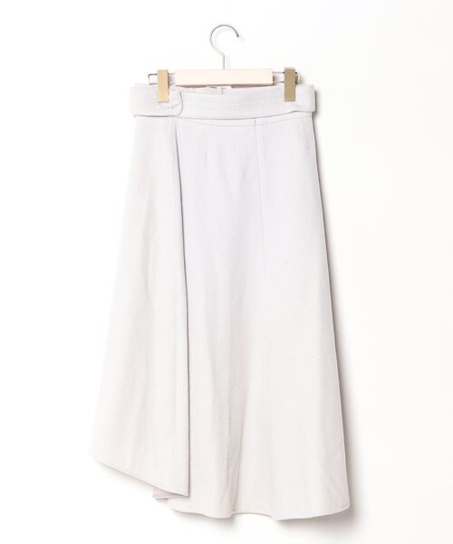 「B ability」 フレアスカート 36 グレー レディース_画像2