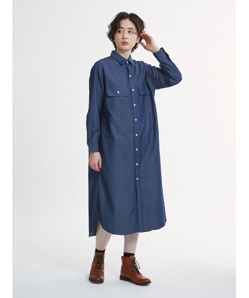 Barbour（バブアー） ワンピース デニム シャツワンピース”Japan