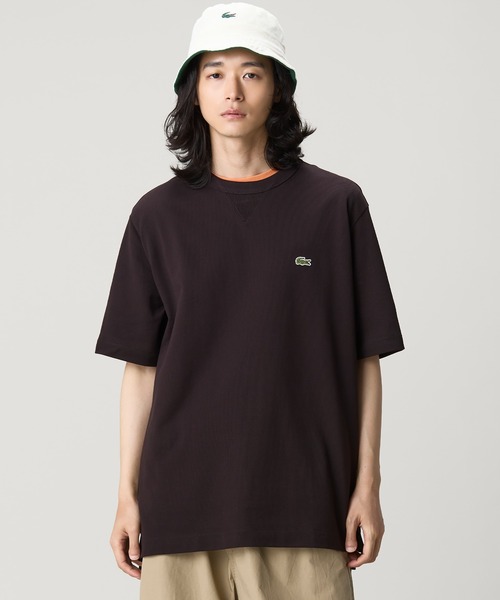 LACOSTE（ラコステ） tシャツ L.12.12アレンジ ガゼット付き鹿の子地