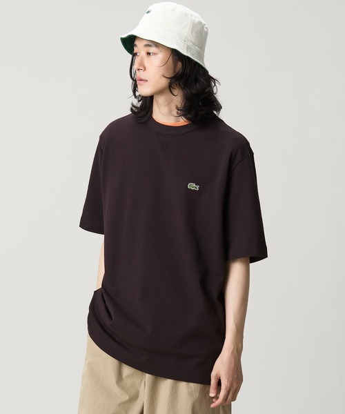 LACOSTE（ラコステ） tシャツ L.12.12アレンジ ガゼット付き鹿の子地