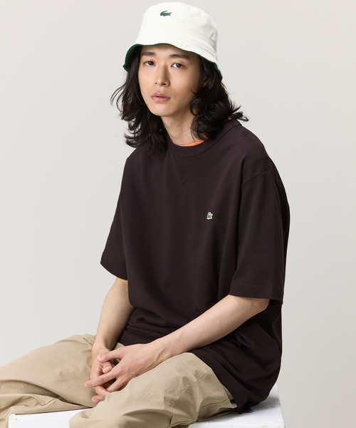 LACOSTE（ラコステ） tシャツ L.12.12アレンジ ガゼット付き鹿の子地