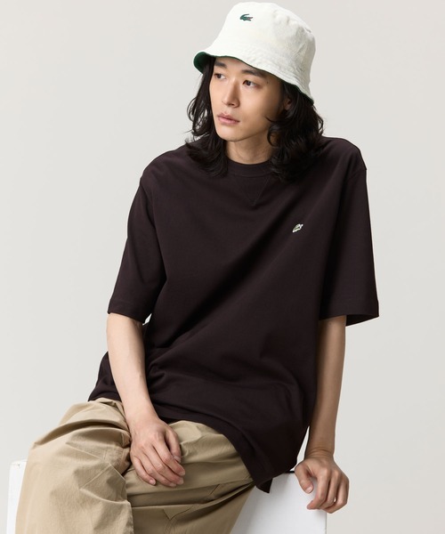 LACOSTE（ラコステ） tシャツ L.12.12アレンジ ガゼット付き鹿の子地