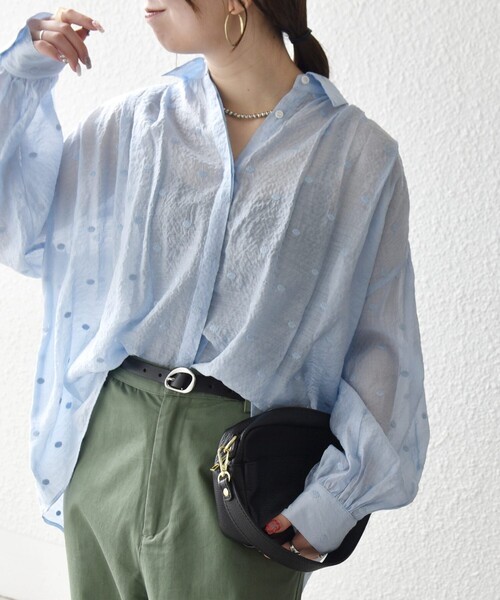 SHIPS any ブラウス シャツ 「WEB限定」SHIPS any:「手洗い可能