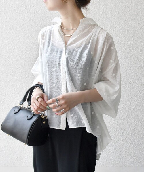 SHIPS any ブラウス シャツ 「WEB限定」SHIPS any:「手洗い可能