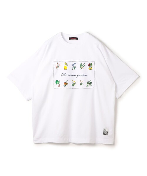 CABaN（キャバン） tシャツ スビンコットン GREEN SHOWERプリントT