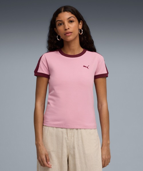 PUMA tシャツ プーマ ウィメンズ T7 スリム 半袖 Tシャツ