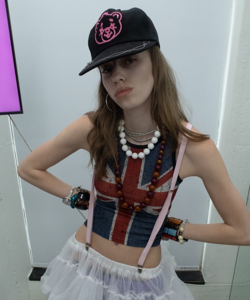 スカルプター　メッシュ　キャップ SCULPTOR（スカルプター） キャップ 帽子 Teddy Sequin Mesh Cap