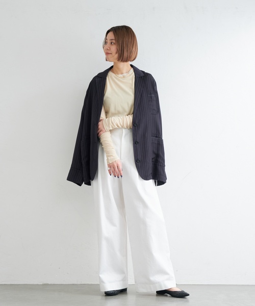 「LE TALON」 フラットパンプス 22cm シルバー レディース