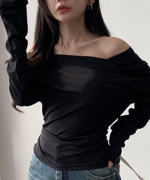 ARCADE（アーケード） tシャツ 秋服 ワンショルダー オフショルダー