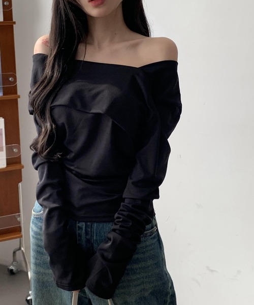 ARCADE（アーケード） tシャツ 秋服 ワンショルダー オフショルダー