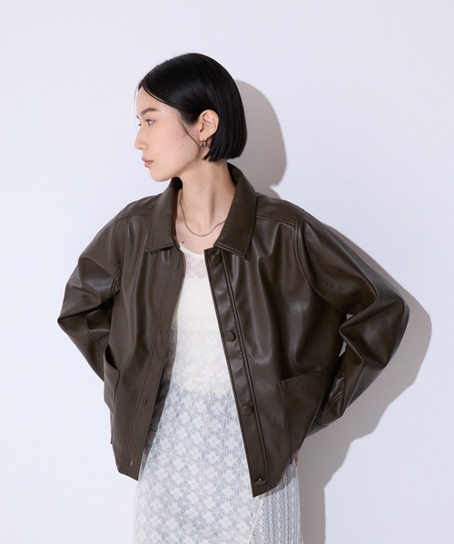 JEANASIS ブルゾン アウター ヴィンテージレザージャケット