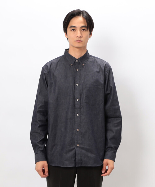 COMME CA ISM（コムサイズム） シャツ 播州織 デニムライク
