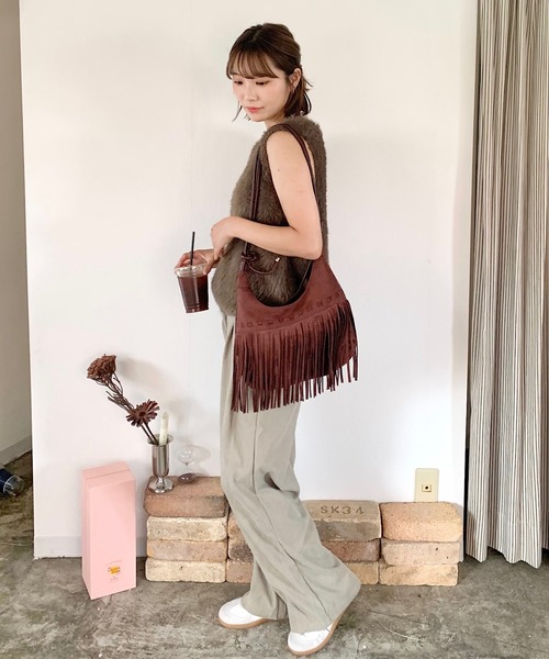 ショルダーバッグ バッグ レトロフリンジショルダーバッグ レディース