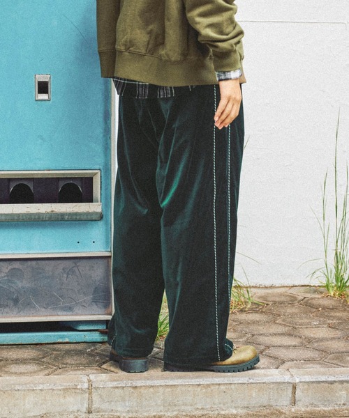 niko and… パンツ ベロア刺繍スカパンツ メンズ : ZOZOTOWN Yahoo!店