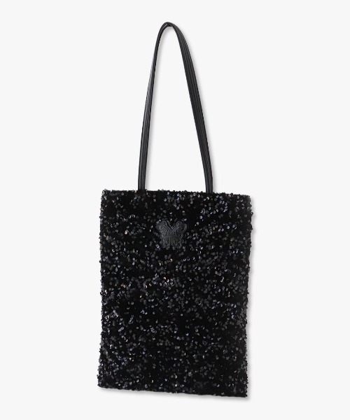 バッグ ANNA SUI Embossed Logo Studded Tote Bag ANNA SUI（アナスイ） トートバッグ スパンコール トートバッグ