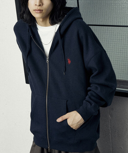 U.S. POLO ASSN.（ユーエスポロアッスン） パーカー 別注 FULL ZIP
