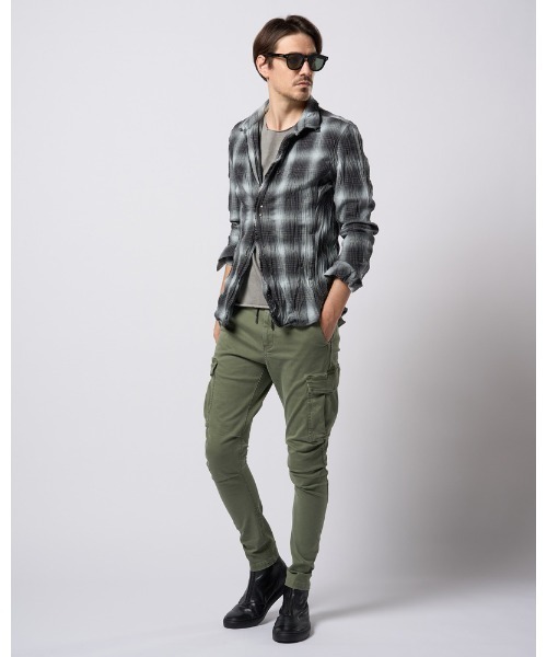 wjk カーゴパンツ slim easy banana cargo メンズ : ZOZOTOWN Yahoo!店