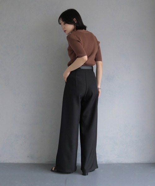 「cheriella」 半袖ニット M ブラック レディース_画像5