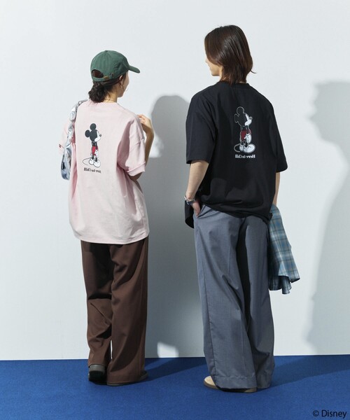 「FREAK'S STORE」 半袖Tシャツ「Disneyコラボ」 MEDIUM ピンク メンズの画像5