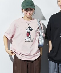 「FREAK'S STORE」 半袖Tシャツ「Disneyコラボ」 MEDIUM ピンク メンズの画像7