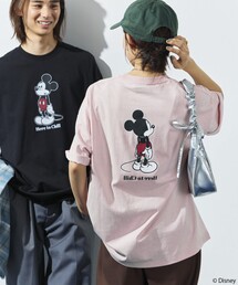 「FREAK'S STORE」 半袖Tシャツ「Disneyコラボ」 MEDIUM ピンク メンズの画像8
