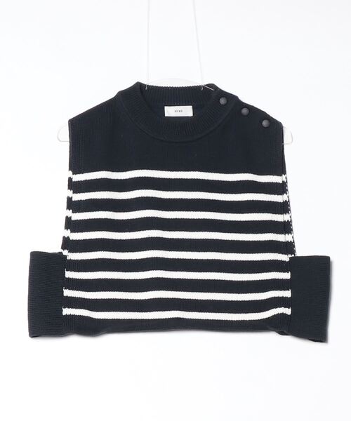【美品】HYKE ベスト　ニットベスト　ネイビー HYKE（ハイク） ニットベスト - ネイビー レディース : ZOZOTOWN Yahoo