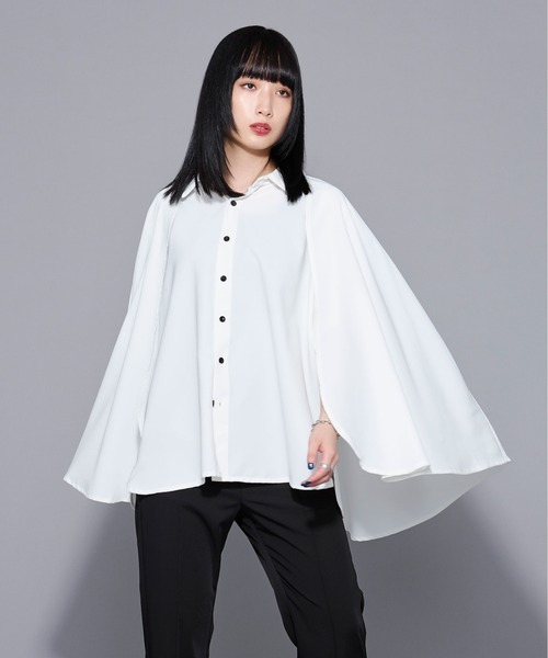 「Ellno Loset」 半袖シャツ MEDIUM オフホワイト メンズ_画像2