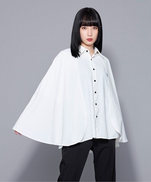 「Ellno Loset」 半袖シャツ MEDIUM オフホワイト メンズ_画像3