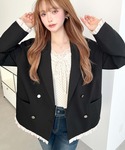 ジャケット テーラードジャケット 無地&ストラ...の詳細画像3