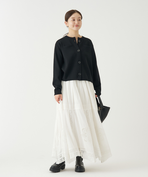 IENA（イエナ） スカート 「WEB限定/追加3」コットンレーススカート
