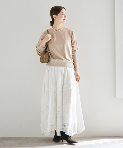 IENA（イエナ） スカート 「WEB限定/追加3」コットンレーススカート